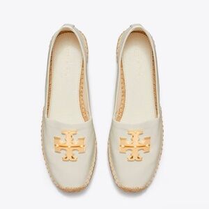 Tory Burch Eleanor Espadrille Light Cream Flat Size 5.5